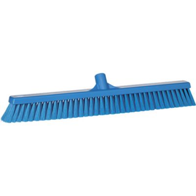 Vikan soft floor broom 610mm, blue