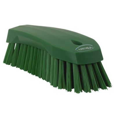 Vikan hand scrub brush L 200mm hard, green