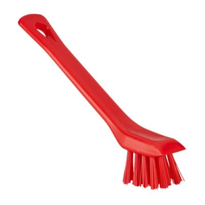 Vikan Detail Brush with scraping edge 27x150 mm, Hard, red
