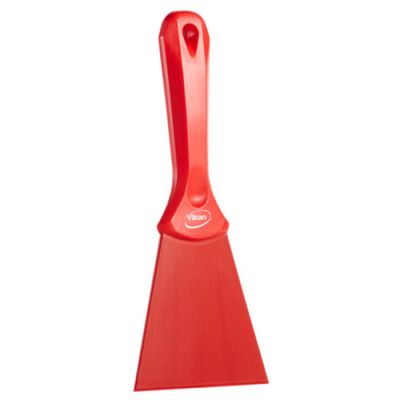 Vikan Nylon Hand Scraper, 100mm Red