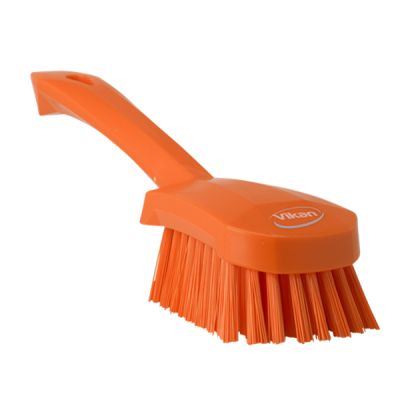 Mazgāšanas birste ar īsu rokturi 270mm, cieta, oranža