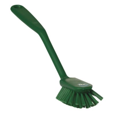 Vikan dish brush 280mm medium, green