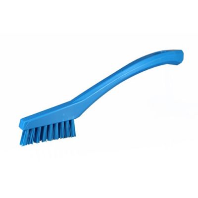 Vikan detail brush 205mm very hard, blue