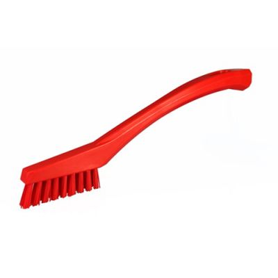 Vikan detail brush 205mm very hard, red