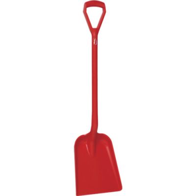Vikan shovel D grip 1040mm blade 271mm, red