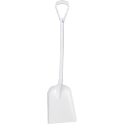 Vikan shovel D grip 1040mm blade 271mm, white