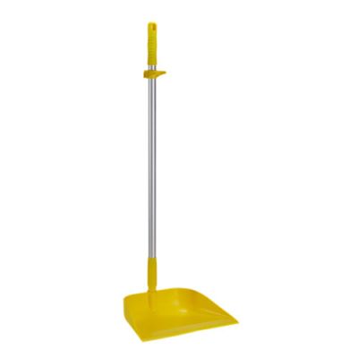 Vikan upright dustpan with handle 330x940mm, Yellow