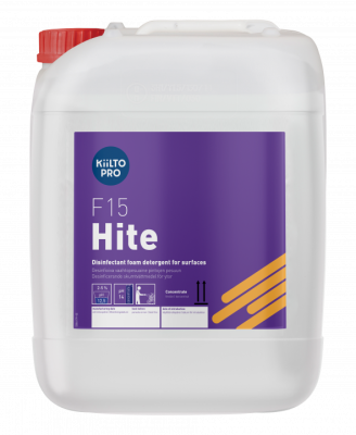 Kiilto HITE F15 Mazgāšanas un dezinfekcijas līdzeklis uz hipohlorīta bāzes, 20 litri