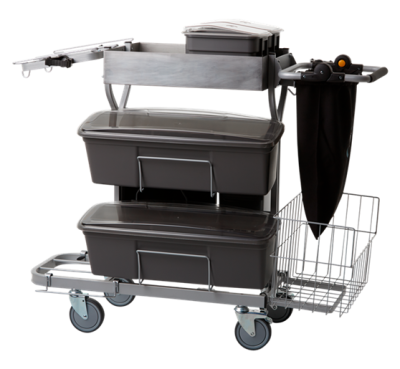 Vikan Cleaning Trolley Compact PLUS 60cm bucket, grey
