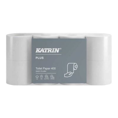 Katrin Plus tualetes papīrs EasyFlush 400loksnes 2sl.
