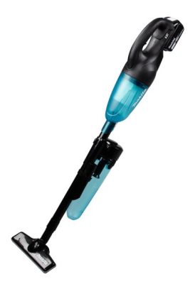 MAKITA Cordless Vacuum Cleaner 18V, 3 Ah, charger, Black