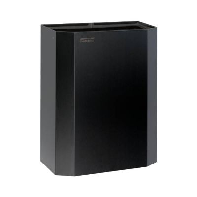 Mediclinics Paper bin with bag holder, 25 L., steel, black