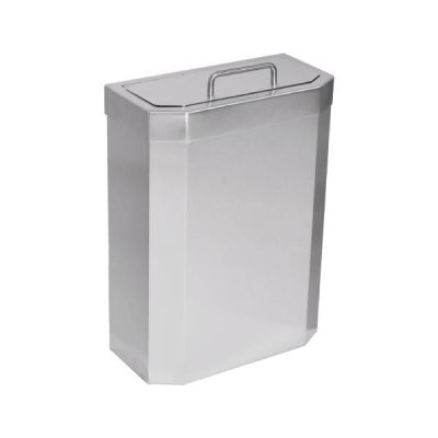 Sanitary napkin disposal bin with double lid , 10 L., AISI 3