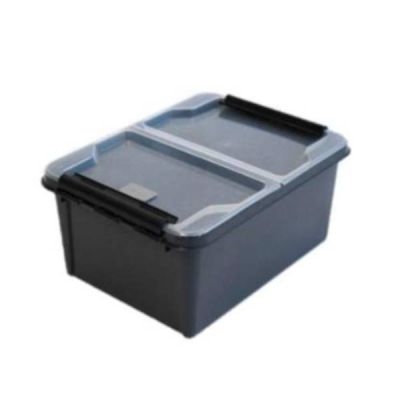 15 L plastic box with folding lid