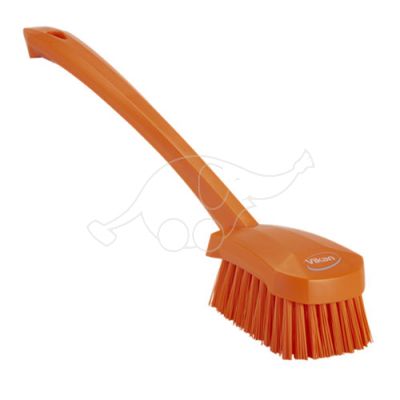 Vikan washing brush 415mm hard, orange