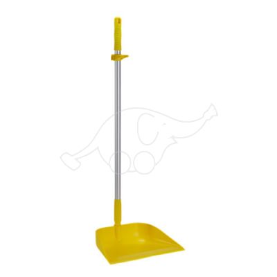 Vikan upright dustpan with handle 330x940mm, Yellow